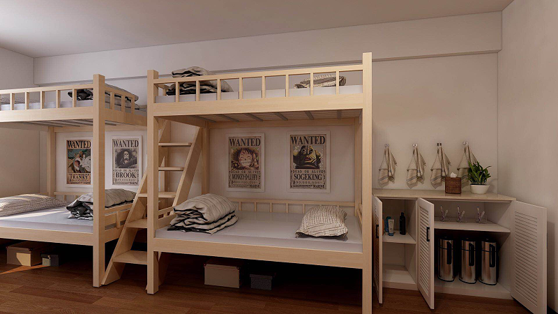 學校簡約家具生產廠家定制南航附中學生宿舍家具