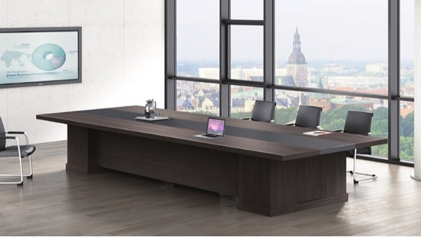 現代簡約長條12人實木油漆會議桌會議臺洽談桌價格批發