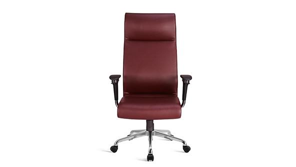 紅色升降調節高度真皮老板椅帶輪子扶手價格
